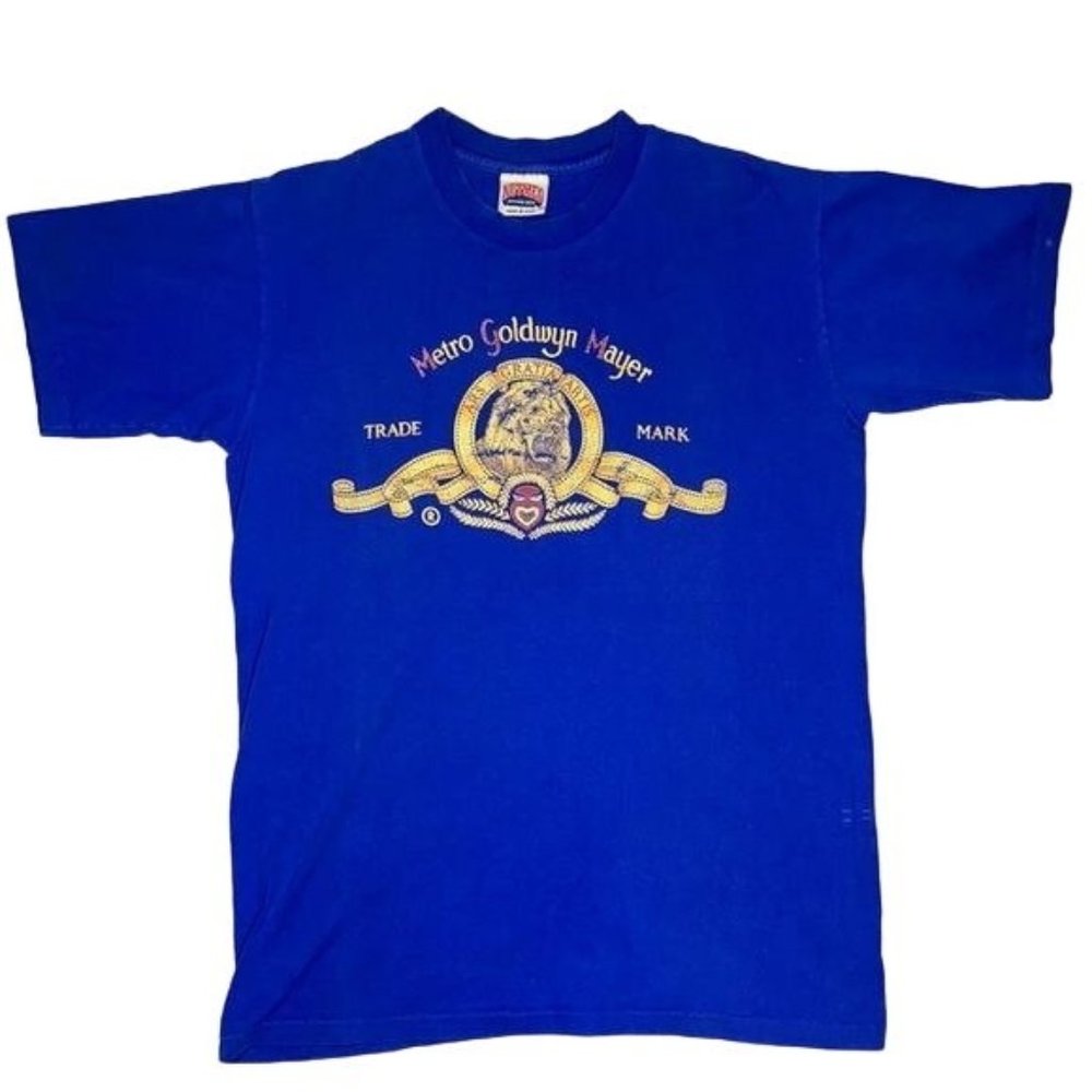 Vintage Nutmeg MGM Metro Lion Single Stitch T-Shirt: Size Large